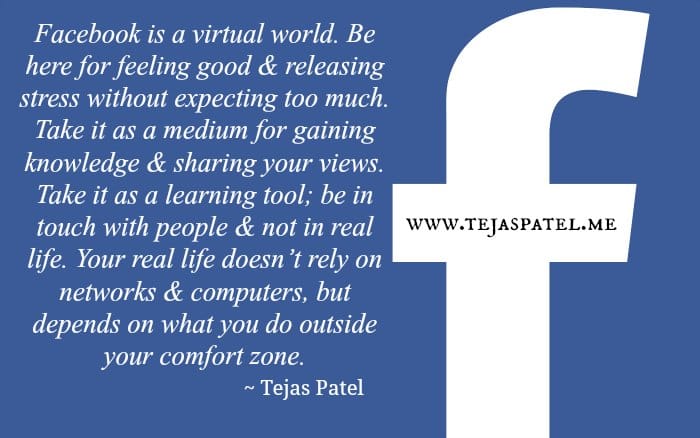 Facebook is a virtual world