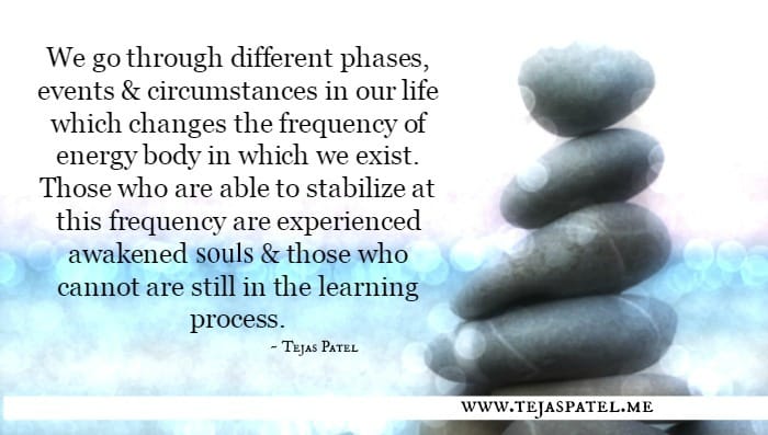We go through different phases & circumstances in our life