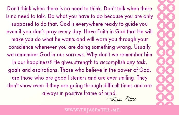 God is everywhere ready to guide you