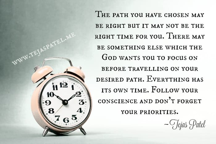 Everything has its own time
