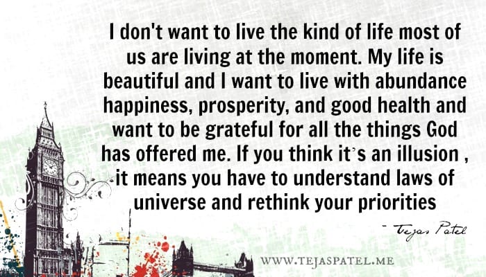 Don't live the kind of life most people are living