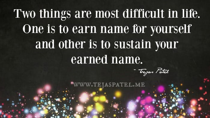 Two things are most difficult in life