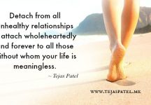 Detach from all unhealthy relationships Detach from all unhealthy relationships