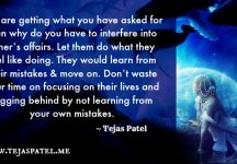 Don’t waste your time on focusing over their lives