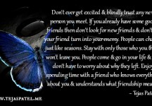 People can change just like seasons People can change just like seasons