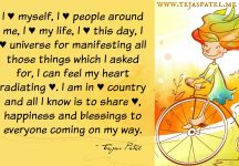 Share love, happiness & blessings to everyone coming on your way